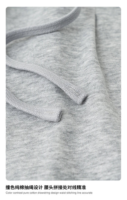 ZODF New 2025 Spring Men 280gsm Straight Pants Unisex Casual High Street Double Waist Sport Trousers Brand Streetwear HY1004