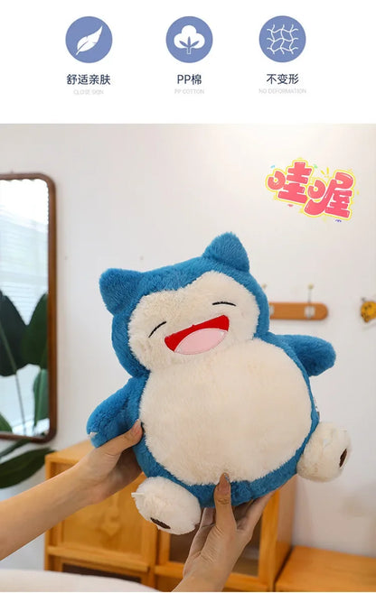 85/100CM Big Size Snorlax Plushie Pokemon Cartoon Anime Peluche Kawaii Stuffed Cushion Comfortable Soft Doll Children Toy Gift