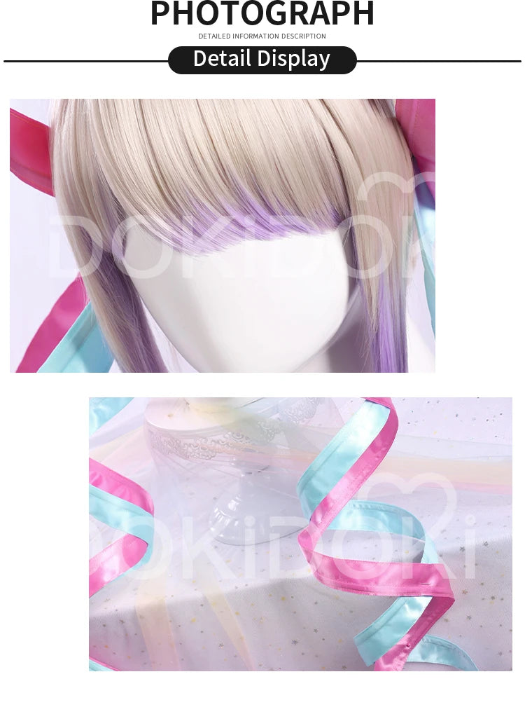 IN STOCK KAngel / Ame-chan Cospaly Wig Game NEEDY GIRL OVERDOSE Cosplay DokiDoki Halloween NEEDY GIRL OVERDOSE Cute Wig Free Cap