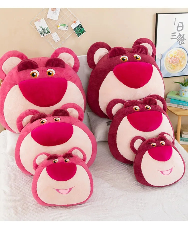 65cm Disney Toy Story 4 Strawberry Bear Cute Girl Heart Bear Backrest Plush Toy Doll Pillow Doll Cushion with Strawberry Flavor