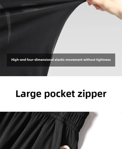Men’s Sports Suits Fitness Clothes Tight-Fitting Quick-Drying Running Cycling Training Apparel for Autumn Night Workouts