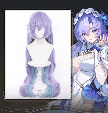 UWOWO Cantarella Wig Game Wuthering Waves WuWa Cantarella Jellyfish Cosplay Wig Long Hair Purple Hair