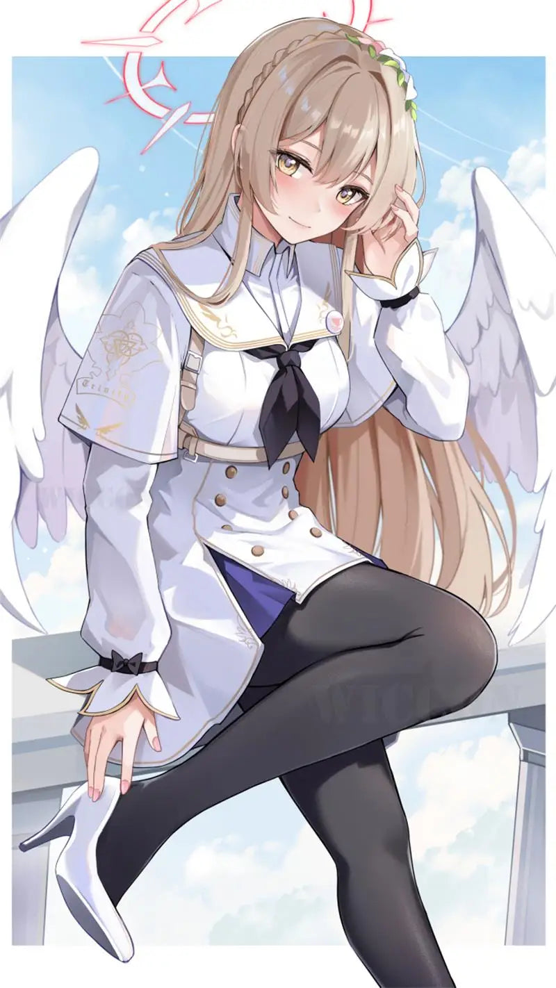 Blue Archive Kirihuji Nagisa Cosplay Costume Set Polyester Asian Size