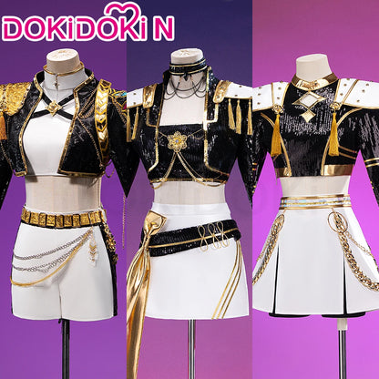 【Last Batch】IN STOCK Zoeyy Miraa Rumii Cosplay Costume【XS-3XL】DokiDoki-N Golden Costume Zoeyy Miraa Rumii Cosplay Plus Size