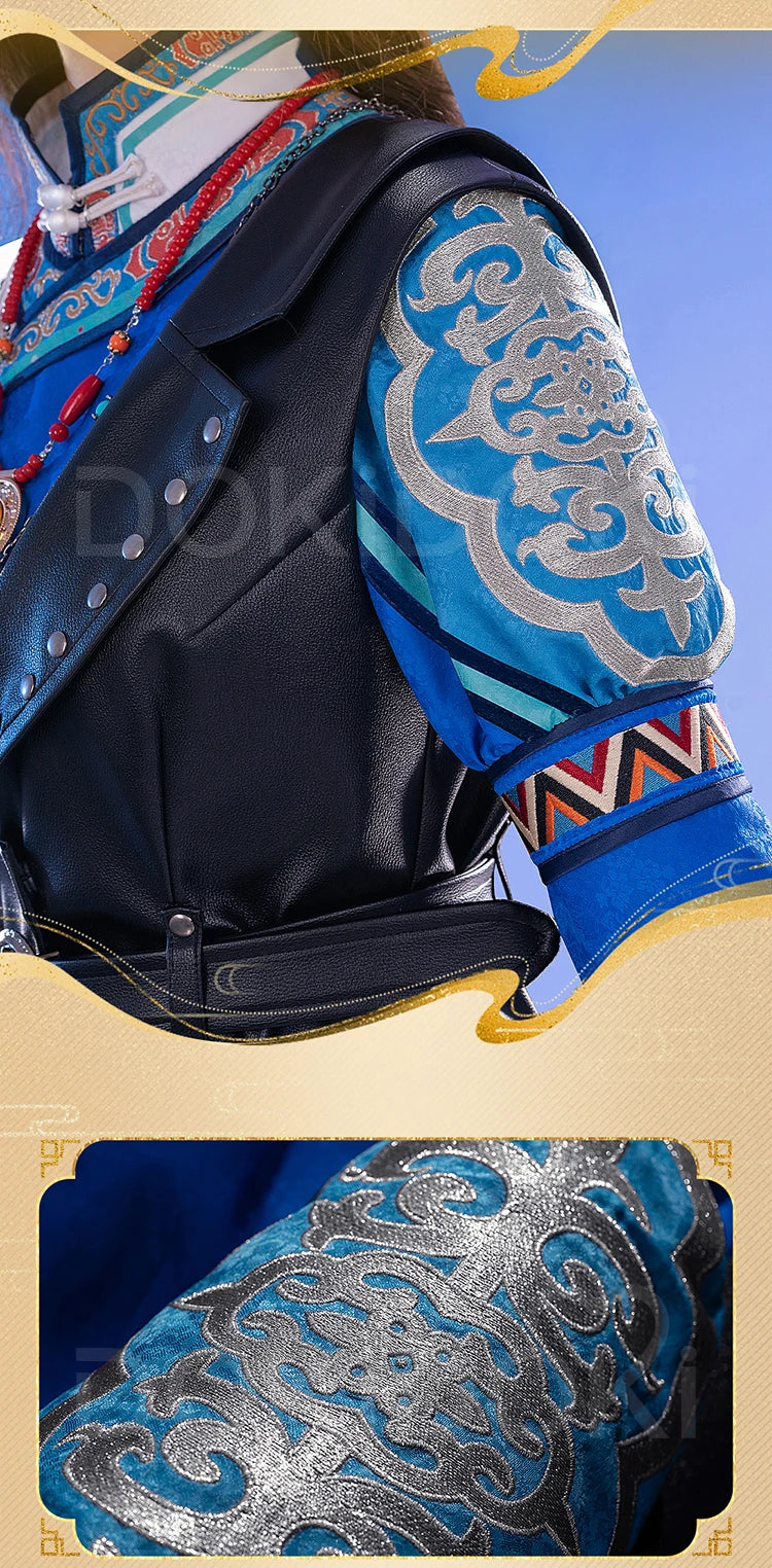 Heavy Frost Heroine Cosplay Costume Game Love and Deepspace DokiDoki-R Women Halloween Dress Heroine MC Blue Suit Sylus