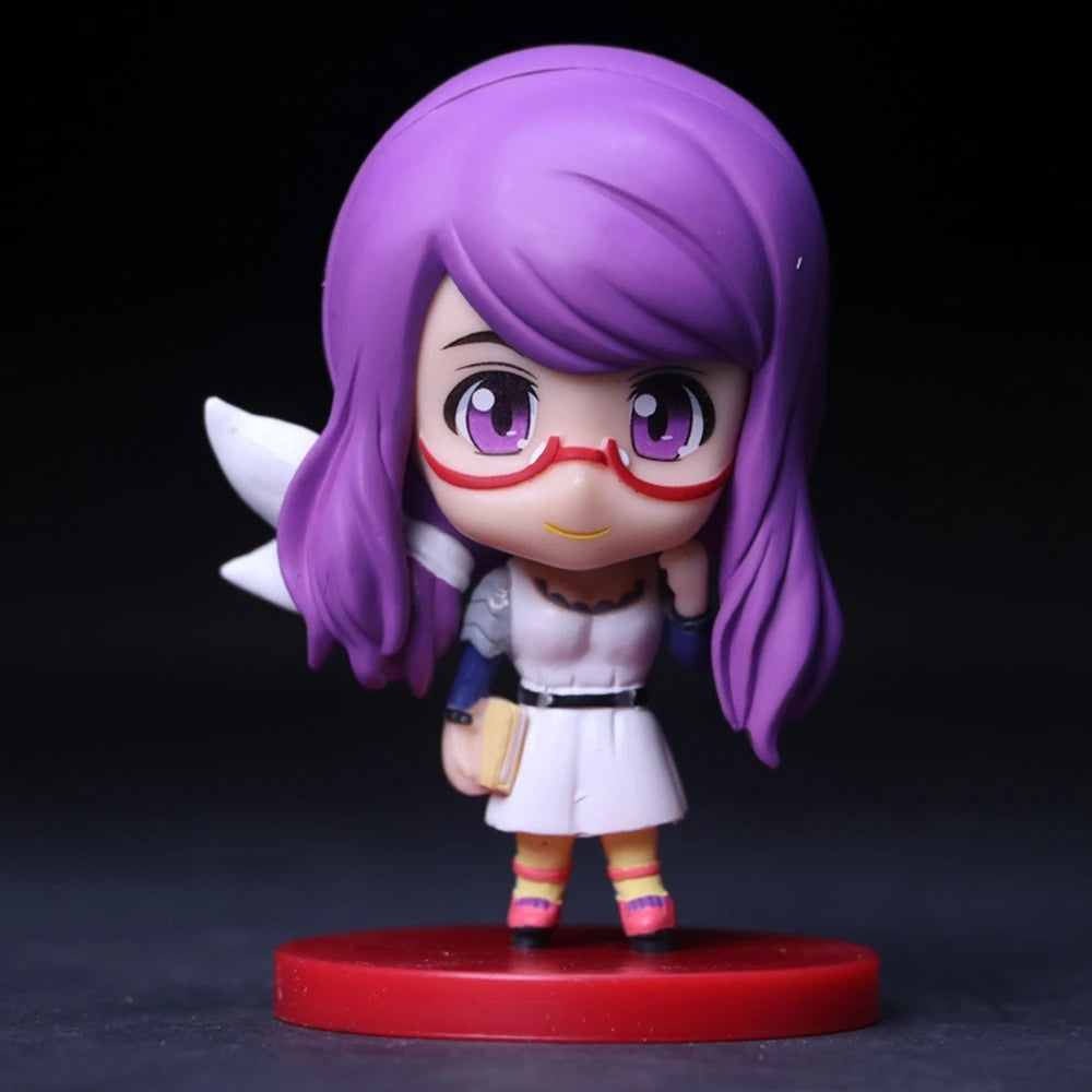 8CM Touka Kirishima Uta Kaneki ken Tsukiyama ShU Suit Figure Anime Tokyo Guru Mini Model Toy Gift Collection Ornaments PVC Dolls