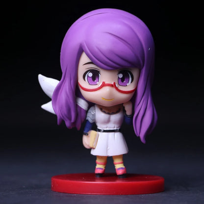 8CM Touka Kirishima Uta Kaneki ken Tsukiyama ShU Suit Figure Anime Tokyo Guru Mini Model Toy Gift Collection Ornaments PVC Dolls