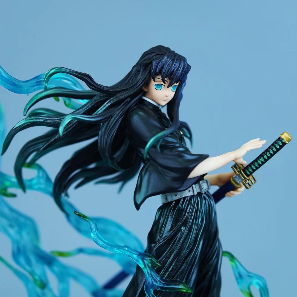 25cm Anime Demon Slayer Tokitou Muichirou PVC Action Figure Statue Desktop Ornament Collection Model Toy Gift