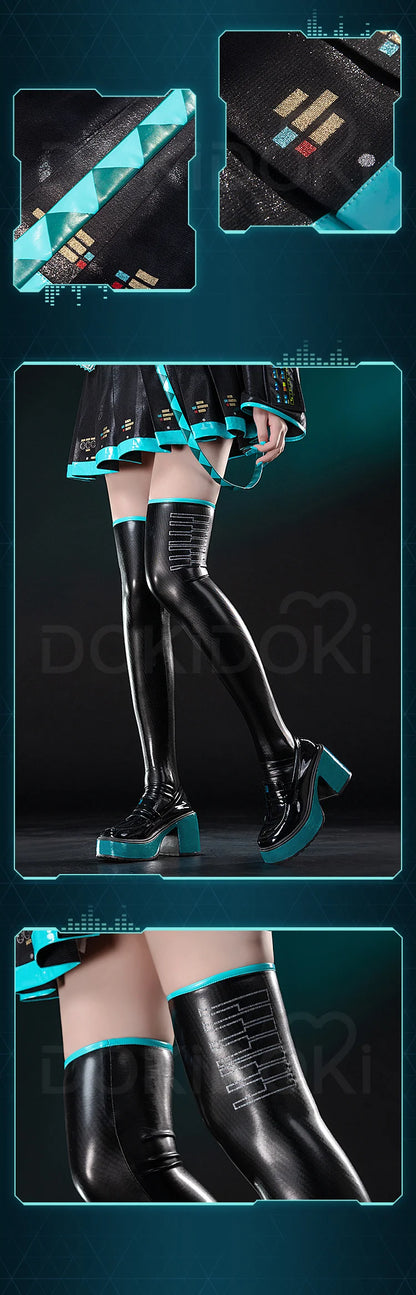 IN STOCK MIKUU Cosplay Costume Game Cosplay DokiDoki-R【S-2XL】Mikku Cosplay Women Cute Costume MIKUU LED Costume Plus Size
