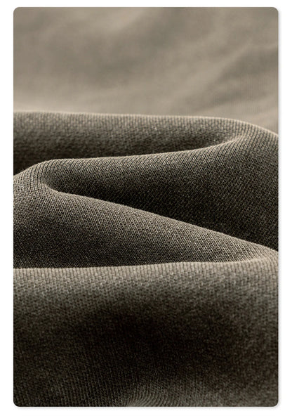 ZODF Retro 2025 Winter Washed Fleece Straight Pants For Men Unisex Loose 360gsm Knitted Warm Soft Trousers Brand Clothes HY0869