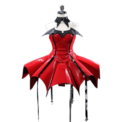 Tsukiyomi Utau Cosplay Costume Anime Shugo Chara Cosplay DokiDoki-R Women Cute Red Dress Tsukiyomi Utau Devil Cosplay Christmas