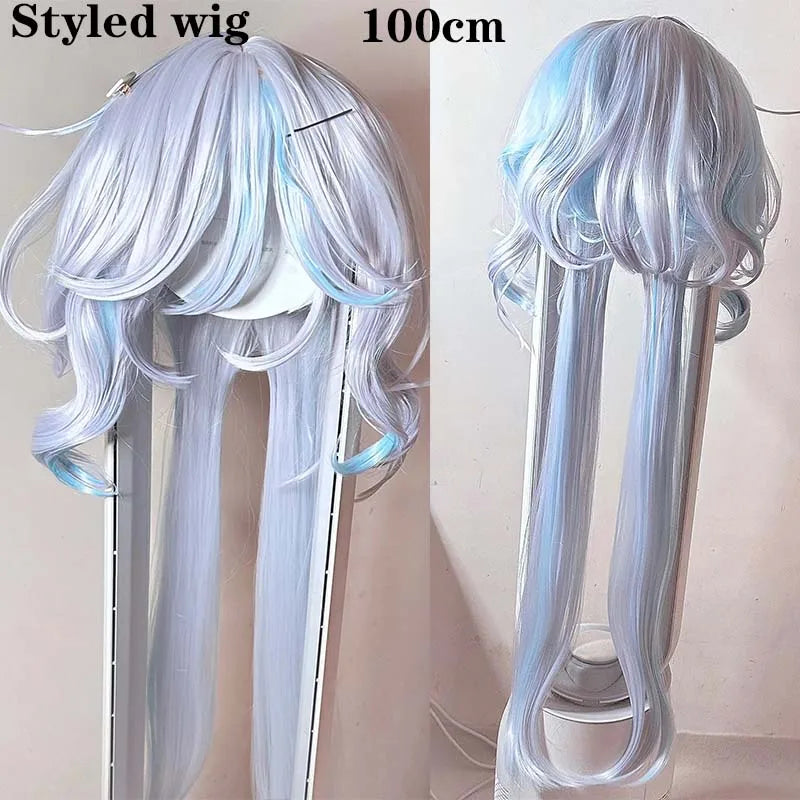 Genshin Impact Furina De Fontaine Cosplay Costume Set Cotton Polyester