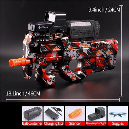 Yuizukeot P90 Electric Gel Gun Plastic Toy Rifle
