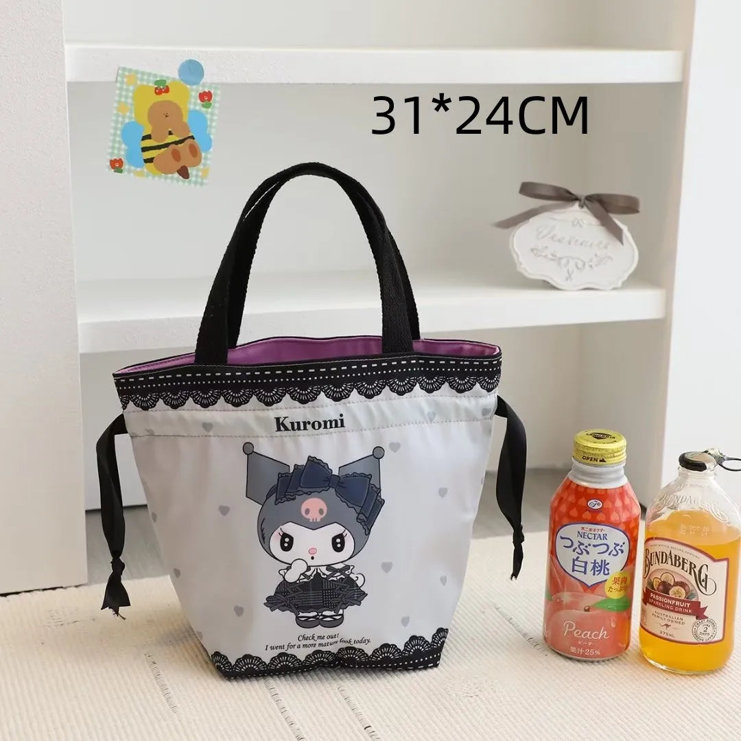 Sanrio Series Cosmetic Case Bundle Pocket Handbag Kawaii Kulomi Storage Bag My Melody Cute Bag