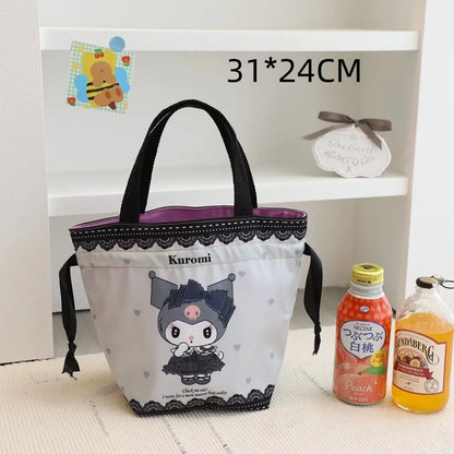 Sanrio Series Cosmetic Case Bundle Pocket Handbag Kawaii Kulomi Storage Bag My Melody Cute Bag