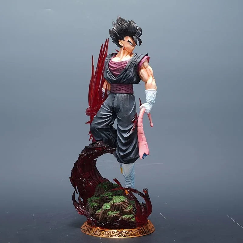 Dragon Ball LK Toys Vegetto Anime Figure 40cm Vegetto 2.0 Figure 3 Heads PVC Statue Collection Model Desk Decoration Custom Toy