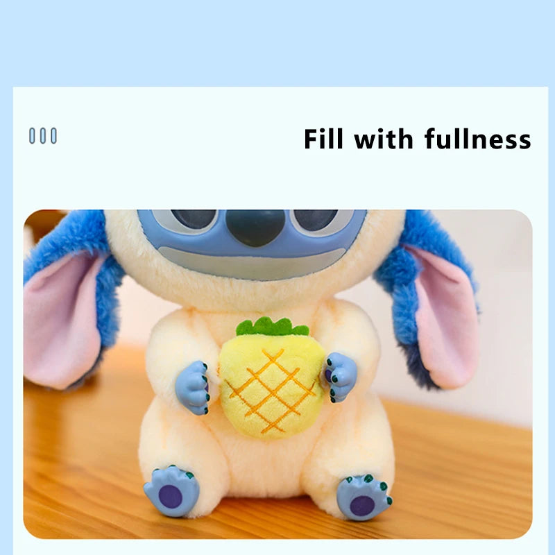 25cm Disney Lilo and Stitch Plush Toy Cartoon Anime Stuffed Kawaii Stich Key Chain Pendant Doll Plushie Kids Birthday Xmas Gifts