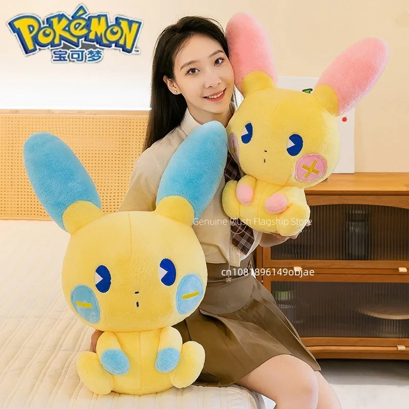 30/50/70cm Big Size Positive and Negative Pikachu Pokemo Anime Plush Stuffed Doll Room Decoration Plushies Pillow Holiday Gifts