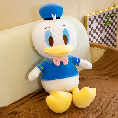 Disney Donald Duck Daisy Giant Plush Dolls Hot Toys Kawaii Soft Pillow Stuffed Animal Couple Dolls Birthday Xmas Gifts for Kids