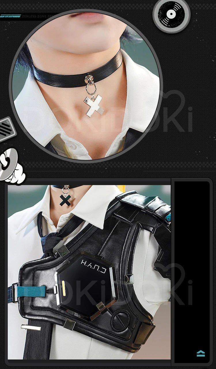 IN STOCK Asaba Harumasa Cosplay Costume Game Zenless Zone Zero Cosplay DokiDoki-SR Men Halloween Costume ZZZ Asaba Cosplay Wig