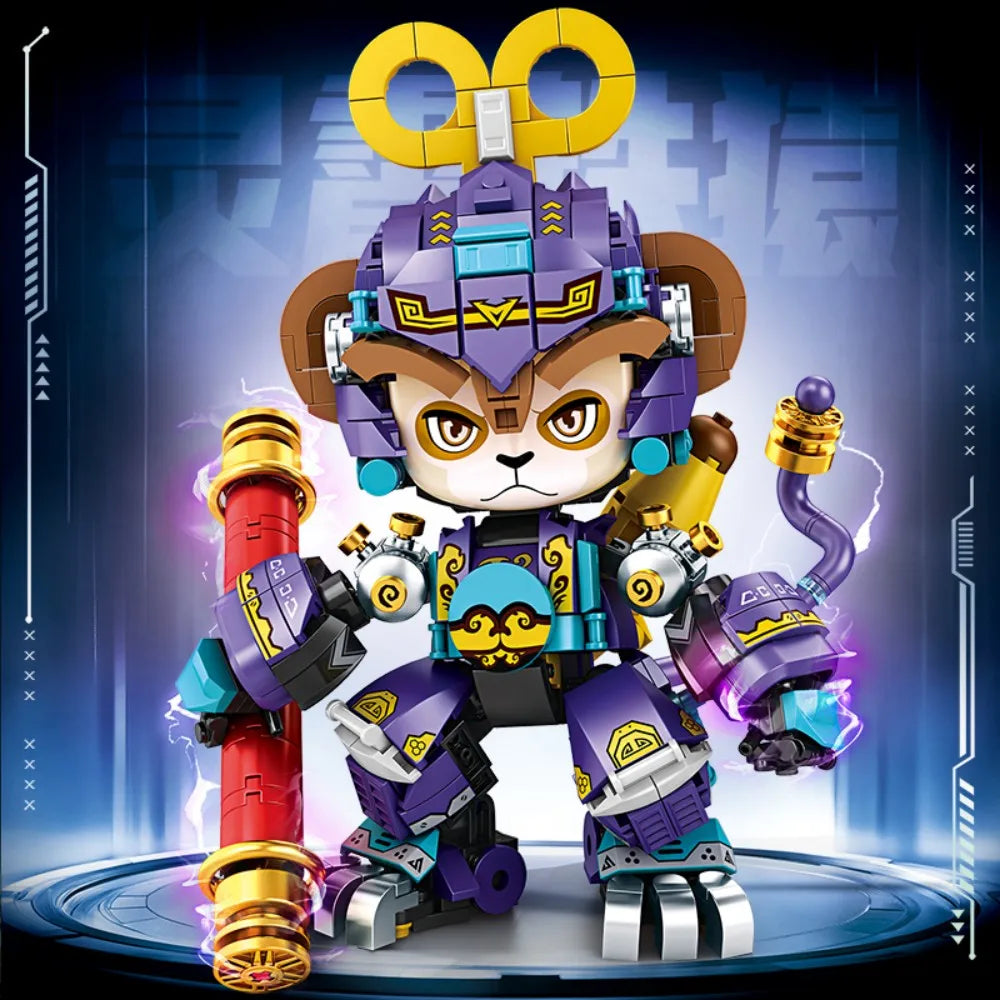 2025 New Model Mechanical Panda & Zodiac Building Blocks Gift Set - 12-in-1 Articulated Animal Toys for Birthday Christmas Gifts