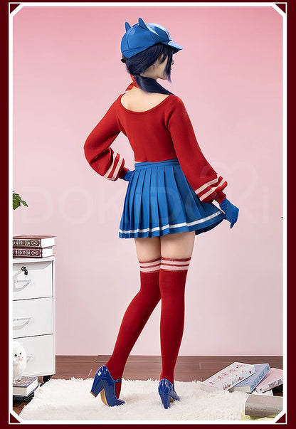IN STOCK Mita Cosplay Costume Game MiSide【S-3XL】DokiDoki-R Women Cute Dress Uniform Mita Cosplay Halloween Plus Size
