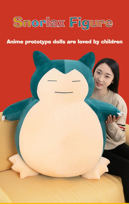 30-200cm TAKARA TOMY Pokemon Snorlax Animal Doll Holster  Plush Toys Kawaii Anime New Rare  Cute Soft Stuffed  Girls Kids Gift
