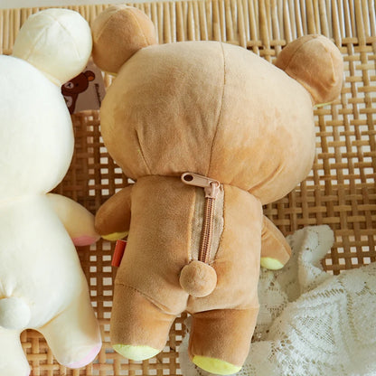 strawberry Rilakkuma Plush Doll Cartoon Bear Toy Kawaii Rilakkuma Room Decor Teddy Bear Plushies Cute Couple Bear Xmas Gift