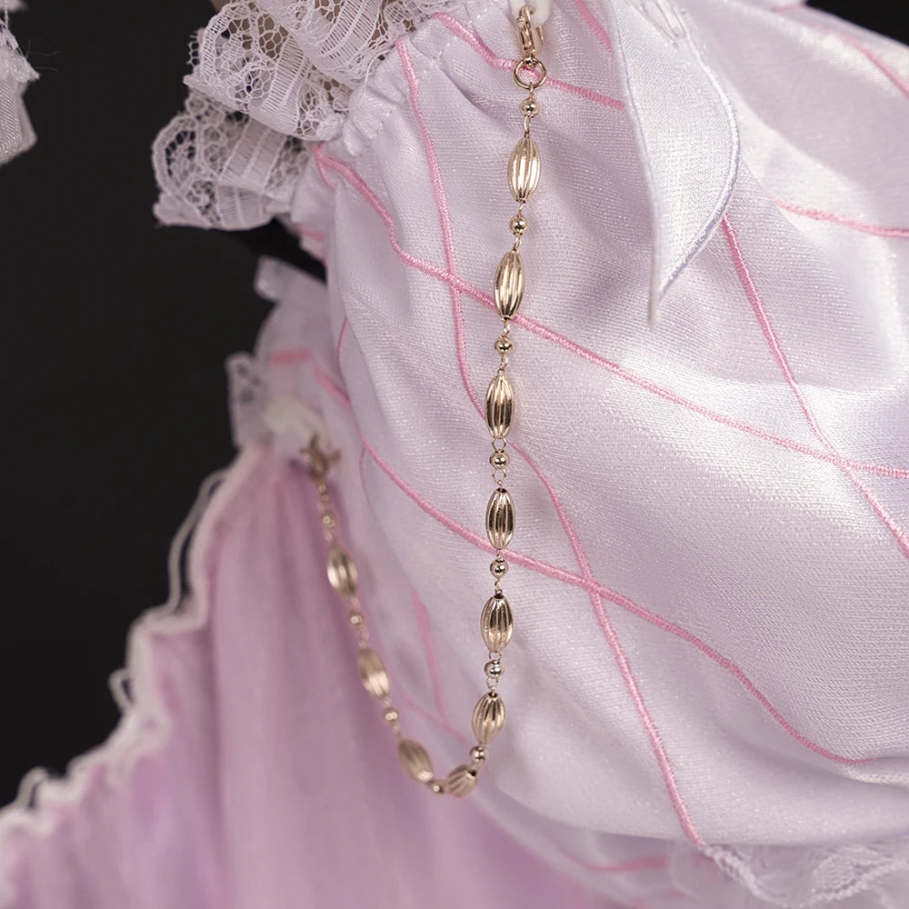 Genshin Impact Columbina Cosplay Costume Wig Dress FES 2026 Skin The Damselette Eleven Fatui Harbingers Halloween for Women Girl