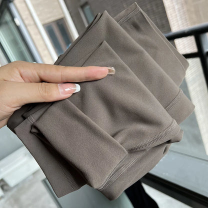 2025 Winter Warm High Waist Seamless Women’s Fitness Yoga Leggings Tight Running Trousers