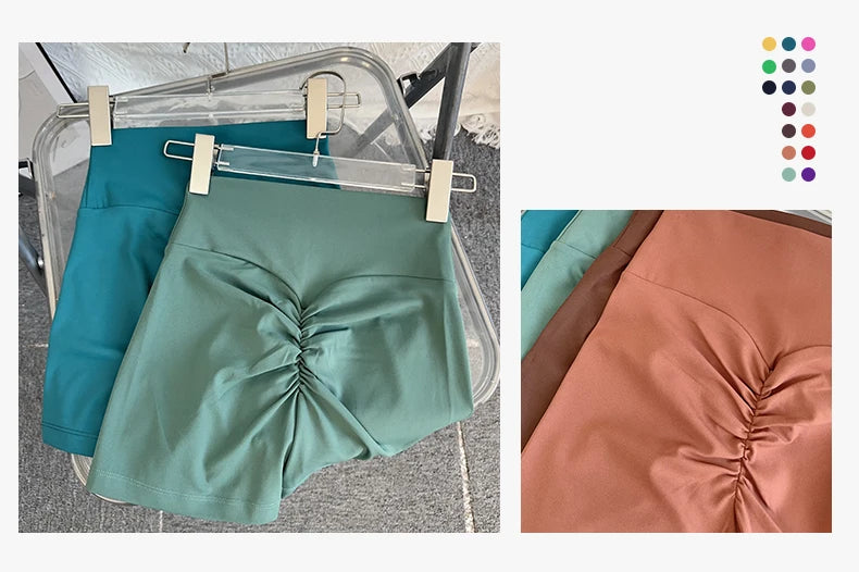 Women Sports High Waist Yoga Legging Shorts Squat Proof Quick Dry Fitness Workout Gym Cycling Tight