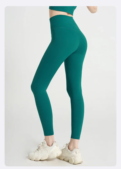 Hot Sale Women’s High Waisted Hip Lifting Yoga Leggings Breathable Fitness Running Cycling Pants