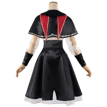 BanG Dream Wakaba Mutsumi Cosplay Costume Wig Red Dress Mortis Uniform Ave Mujica Mask Hat Earrings Halloween Party Women Props