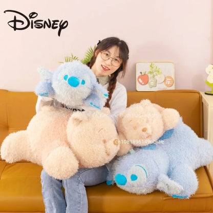 50/70cm Big Size Disney Stitch Pooh Bear Cartoon Anime Plush Stuffed Doll Room Decoration Stuffed Animal Pillow Ornamental Gift
