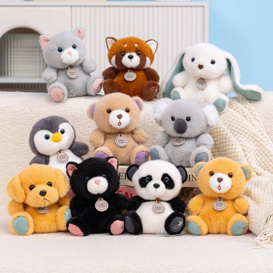 15cm 6inches Kawaii Stuffed Animals Koala Racoon Panda Axolotl Capi Plush Toys Cute Soft Pet Cat Plushies Lovely Zoo Souvenir