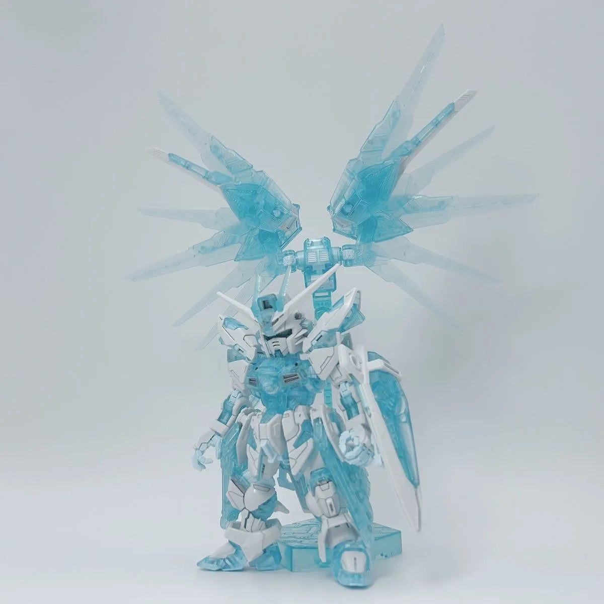 In Stock GAOGAO Strike Freedom Mgsd Assembly Model Kit Toy Ice Blue Color Transparent Version Action Figures Robot Model Mecha