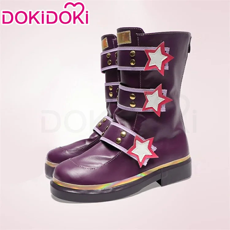 Rinn/Lenn Cosplay Shoes DokiDoki Women Men Cute Cosplay Boots Muse Dash Rinn Cosplay Lenn Shoes