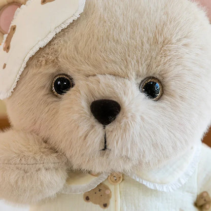 New Cute Good Night Bear Plush Toys Children's Soothing Dolls Indoor Ornaments Children's Sleeping Toy Children Birthday Gifts