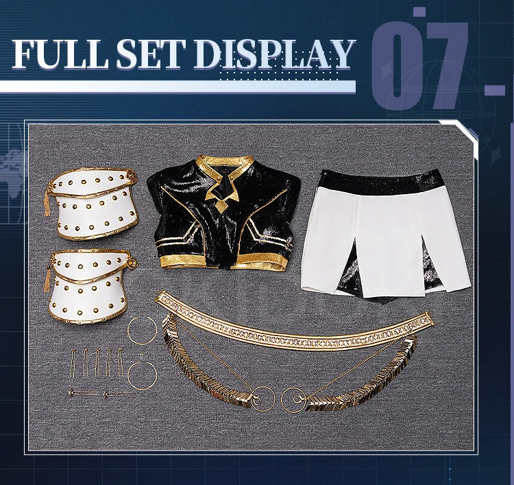 【Last Batch】IN STOCK Rumii Miraa Zoeyy Cosplay Costume【S-3XL】DokiDoki-SR Women Golden Costume Rumii Cosplay Suit Plus Size