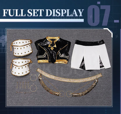 【Last Batch】IN STOCK Rumii Miraa Zoeyy Cosplay Costume【S-3XL】DokiDoki-SR Women Golden Costume Rumii Cosplay Suit Plus Size