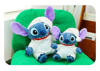 40/50/70cm Super Big Size Pajamas Stitch Disney Anime Plush Stuffed Doll Kawaii Room Decor Lilo & Stitch Plushies Holiday Gift