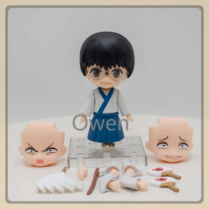 Anime Sakata Gintok Figures GINTAMA Kagura Figurines Q Version Shimura Shinpachi Figure PVC Birthday Collection model Toys Gifts