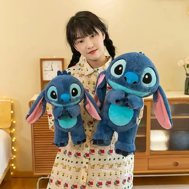 80cm Big Size Disney LILO & Stitch Anime Plush Stuffed Doll Room Plushies Pillow Kawaii Ornaments Children's Holiday Gifts