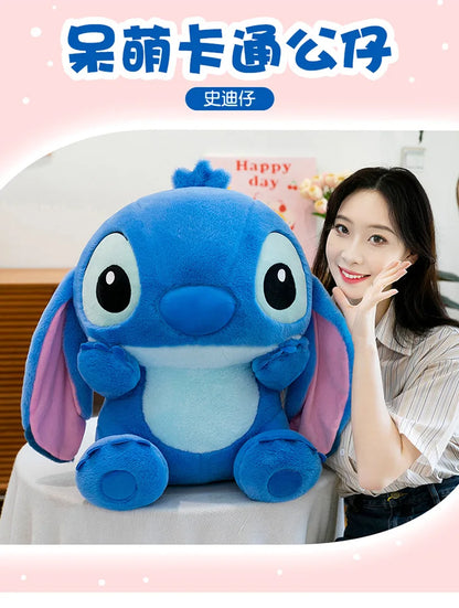 30/40/60cm Big Size Stitch Disney Anime Plush Stuffed Doll Kawaii Room Decoration Plushies Pillow Ornaments Holiday Gifts