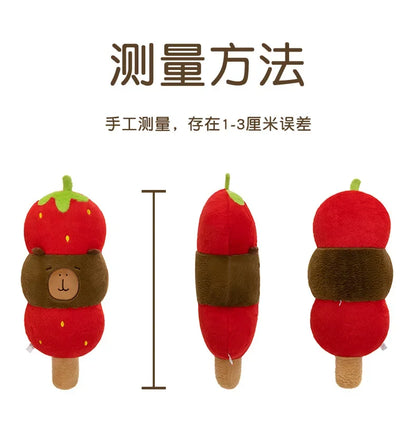 New 60-80cm Kawaii Creative Capybara Series Plush Toys Cartoon Stuffed Animals Soft Indoor Ornament for Children's Pillows