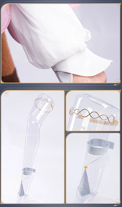 LAST BATCH UWOWO Jinhsi Cosplay Game Wuthering Waves Jinhsi Peach Blossom Cosplay Costume Dress Halloween Costume