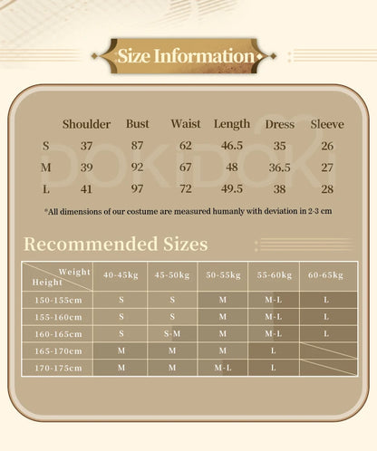 IN STOCK Arturia Virtuosa Cosplay Costume Game Arknights Cosplay DokiDoki-SR Virtuosa Cosplay Arturia Giallo Women Costume