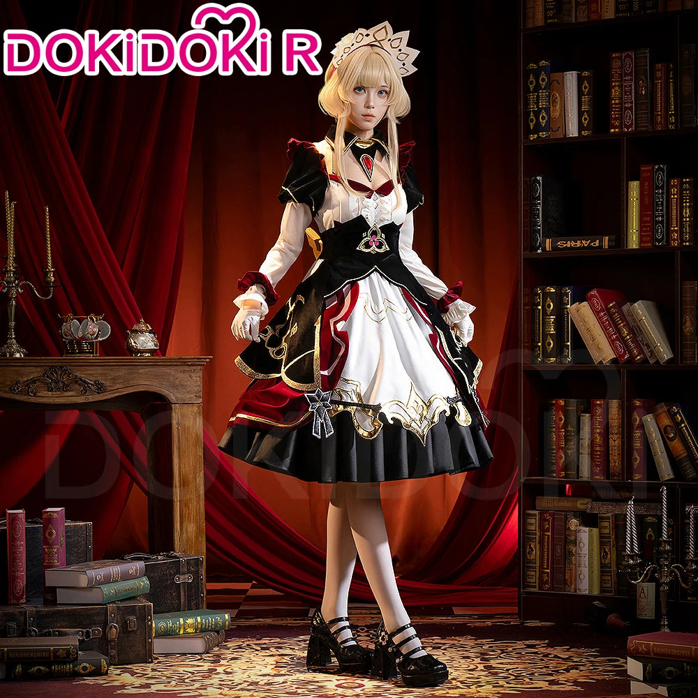 Sandrone Cosplay Costume Game Genshin Impact【S-3XL】DokiDoki-R Fatui Harbinger Sandrone Marionette Maid Halloween Plus Size