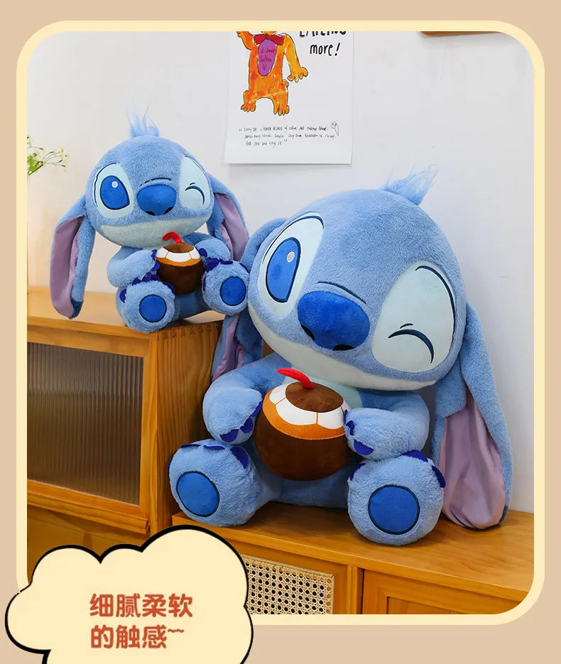 Disney 30-70cm Lilo&Stitch Cute Cartoon Dolls Toys Anime Soft Stuffed Dolls Pillow Appease Toys Birthday Decoration Toys Girls