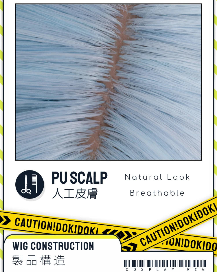 IN STOCK Ineffa Nefer Jahoda Flins Wig Game Genshin Impact DokiDoki Men Gradient Deying Hair Flins Cosplay Free Cap Halloween